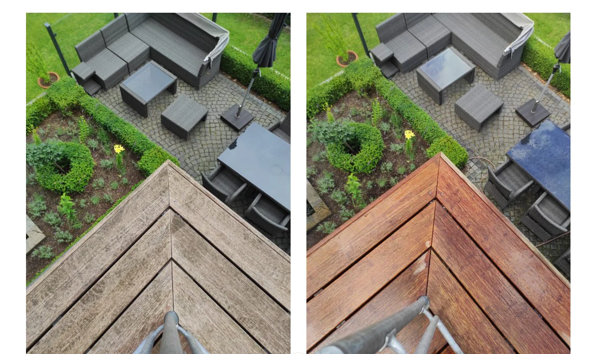 Das Terrassen Pflegeset Komfort sorgt für eine effektive Reinigung Ihre Bambusterrasse.