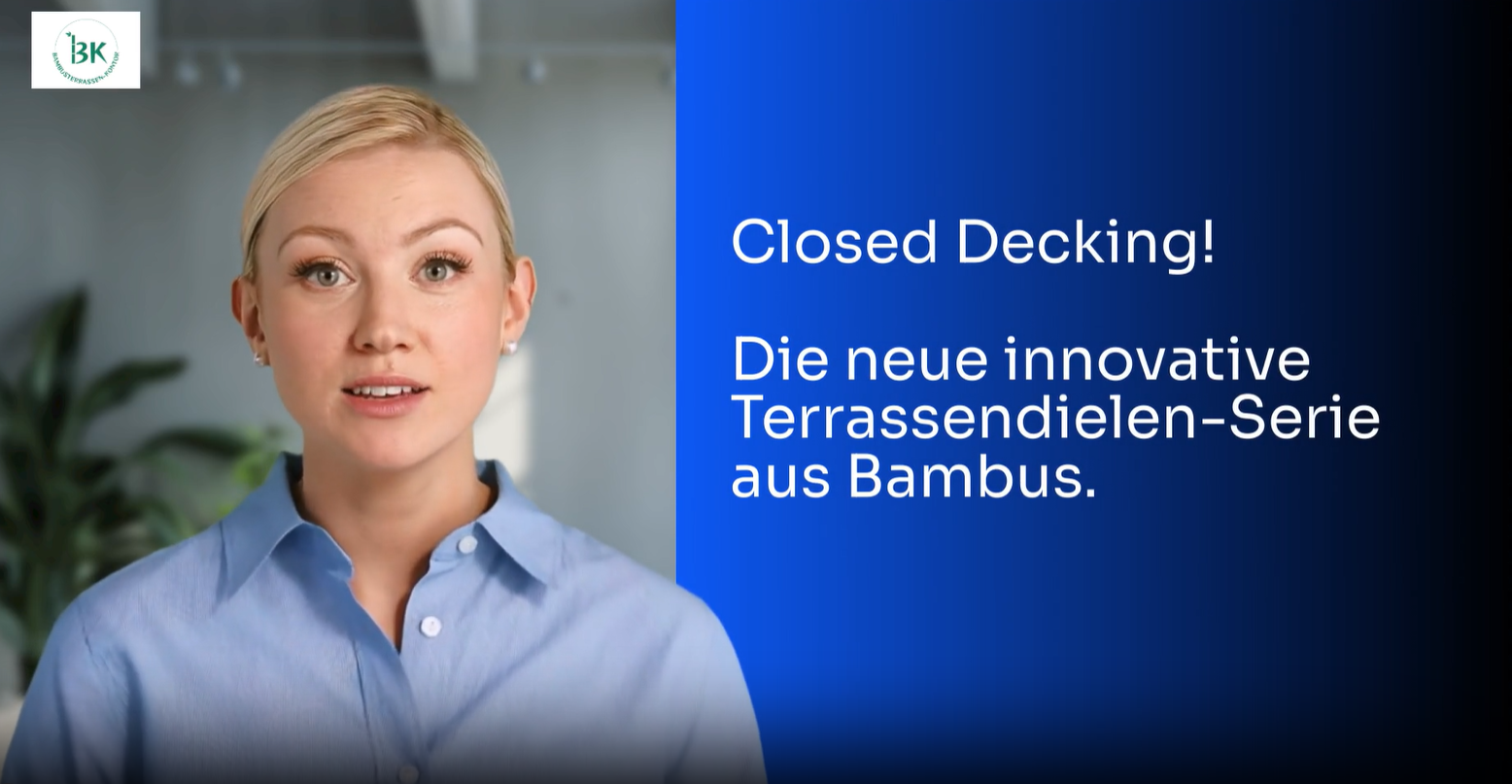 Die Closed Decking Bambus Terrassendielen von aMbooo