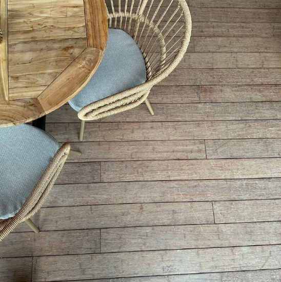 Vergraute Bambusdielen Typ Campoverde.