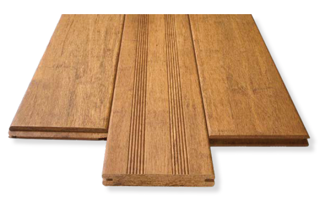 aMbooo Bambusdiele mit zwei Sichtseiten, in der Farbe Sand.