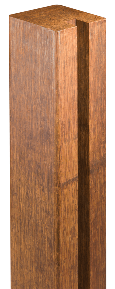 Bambus Zaunpfosten Deluxe mit einer Nut 7x7cm