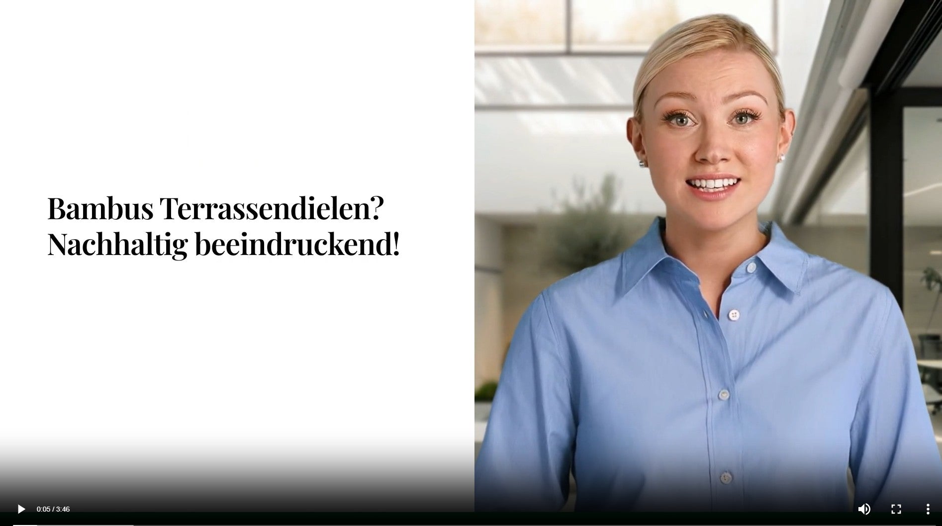 In unserem Video zeigen wir dir, was Bambus wirklich kann – und worin die entscheidenden Unterschiede zu klassischen Holz- und WPC-Dielen liegen.
