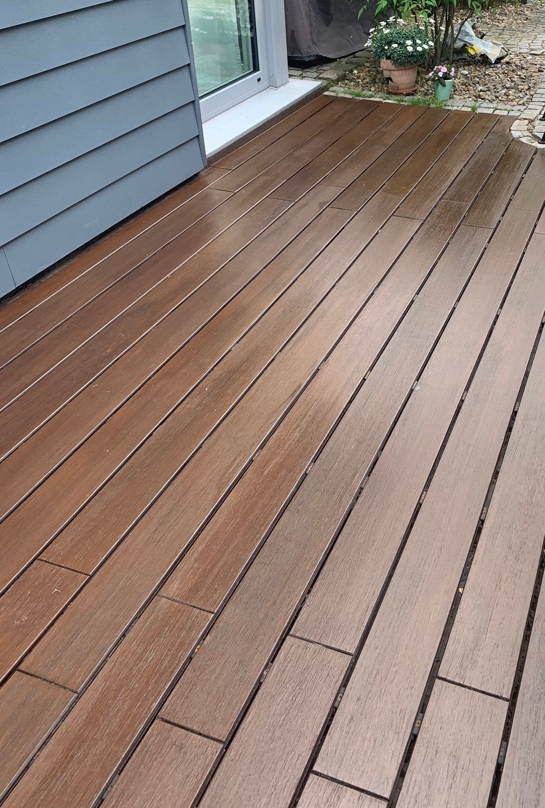 Terrassendielen aus Bambus Typ Vista.