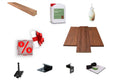 Komplettes aMbooo Terrassendielen-Set Select für die einfache Selbstmontage.
