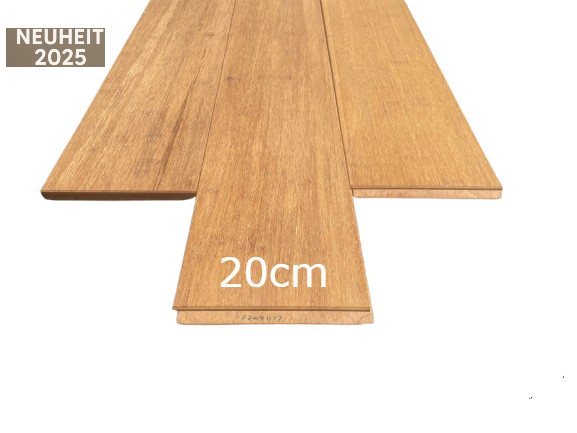 Die ambooo Closed Deck Terrassendielen aus Bambus Typ Cristobal im 20cm breiten XL-Format.